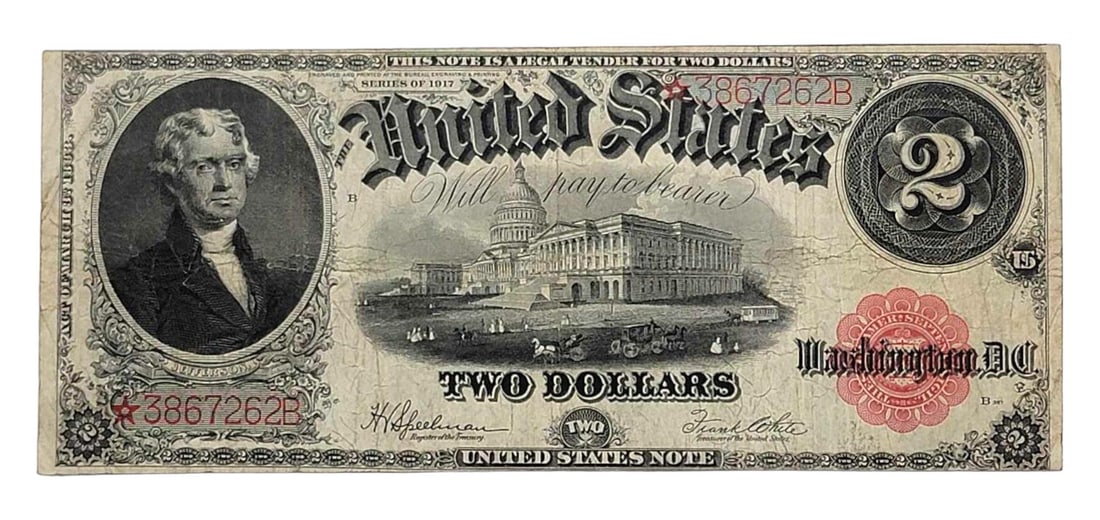 Fr. 60* $2 1917 Legal Tender Star Note (1 of 3)