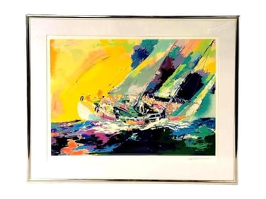 LeRoy Nieman "Hawaiian Sailing" Serigraph