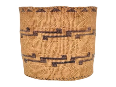 Tlingit Twined Spruce Root Berry Basket