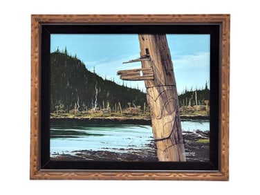 Jon Van Zyle "Haida Afternoon" Acrylic Painting