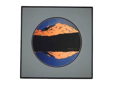 Byron Birdsall "Rose McKinley Circle" Watercolor Painting