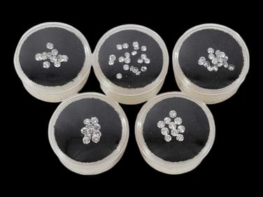 5~ ctw. Eye Clean White Round Brilliant Diamonds