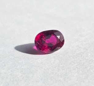 1.26ct Oval Cut Natural Ruby Gemstone w/AGL Cert Unheated