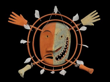 1940s Nunivak Yup'ik Shaman Feast Mask