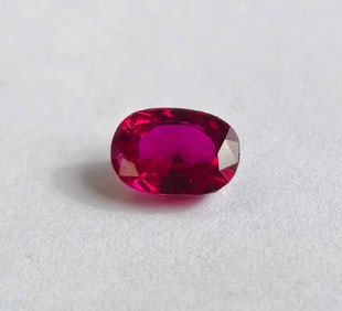 1.01ct Cushion Cut Natural Burmese Ruby w/AGL Cert Unheated
