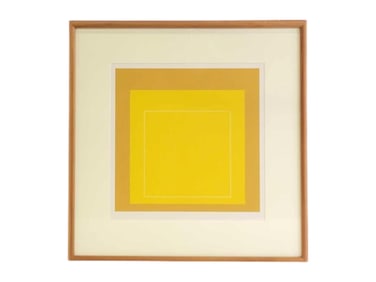 Josef Albers "White Line Square - X" Lithograph