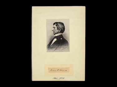 William Seward Autograph & Portrait by A.H. Ritchie, c.1800s