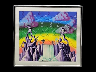 Kenny Scharf "Aqua Pollination" Screenprint