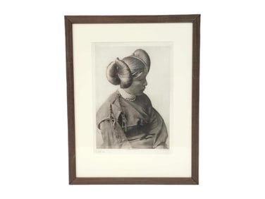 After Edward S. Curtis "A Hopi Girl" Photogravure