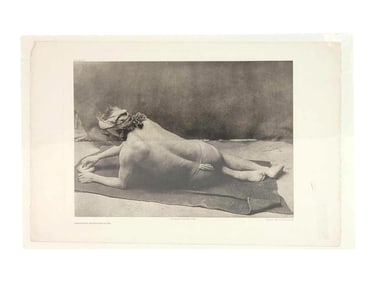 After Edward S. Curtis "Grinding Medicine - Zuñi" Photogravure