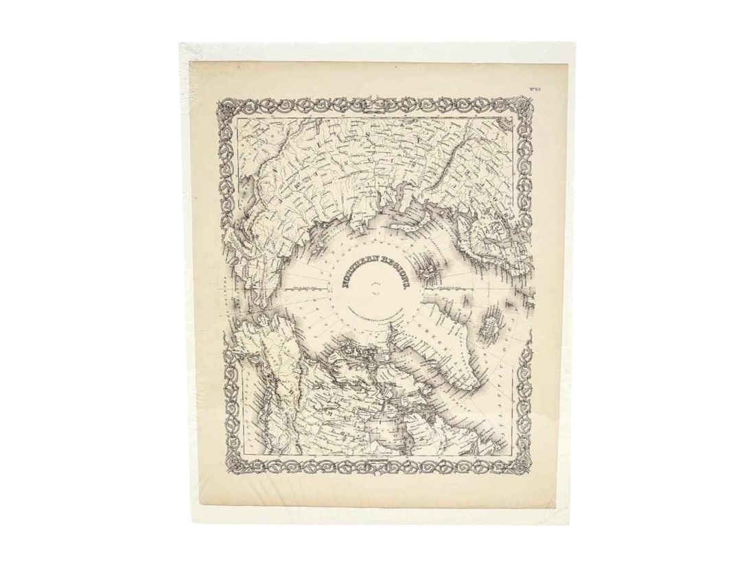 Northern Regions Map J.h. Colton & Co. Auction