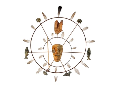 Massive Iñupiaq Spirit Mask - Reggie Komakhuk