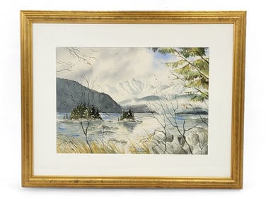 Nancy Taylor Stonington Watercolor Landscape