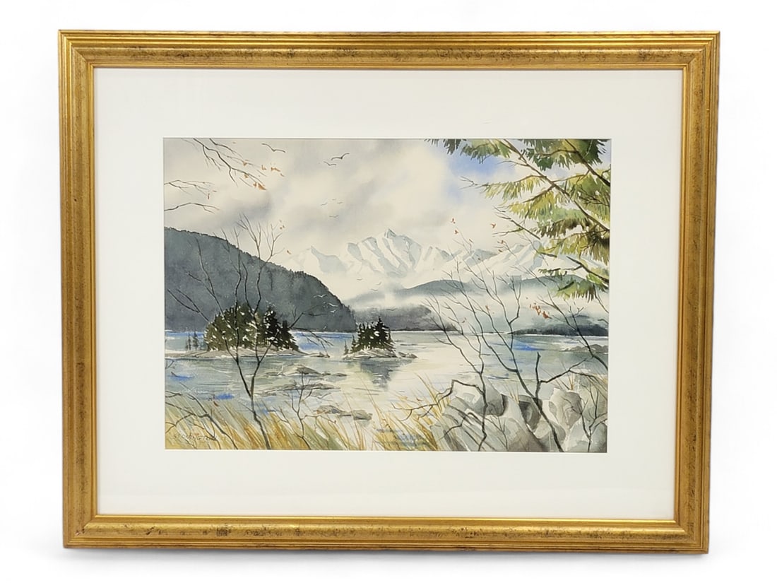 Nancy Taylor Stonington Watercolor Landscape