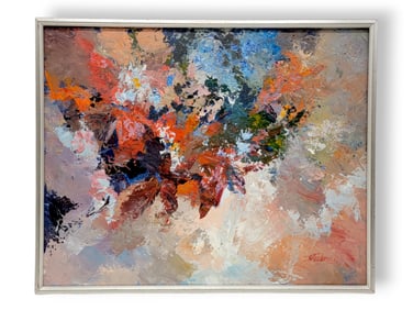 Martha Jean Shadrach "Wild Flowers at Independence Pass" Oil Painting