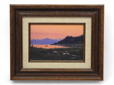 James Belcher "McLeod Harbor" Oil Painting