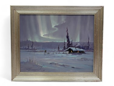 Scott McDaniel "Aurora Run" Oil Painting