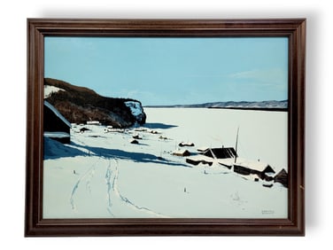 Jon Van Zyle Original Painting of Ruby, Alaska