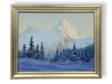 Ernest Robertson Mountainscape Oil Painting