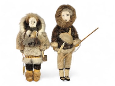 Fine Eskimo Fishing Themed Story Dolls