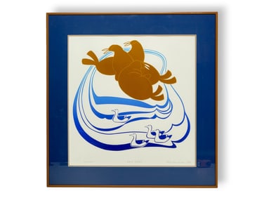 Rie Muñoz "Adrift" Serigraph