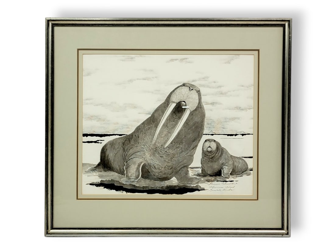 Florence Malewotkuk Drawing of Walruses (1 of 5)