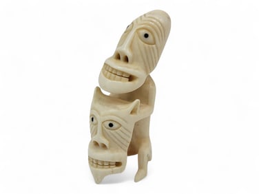 Inuit Whale Tooth Tupilaq Figurine