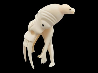 Inuit Whale Tooth Tupilaq Figurine