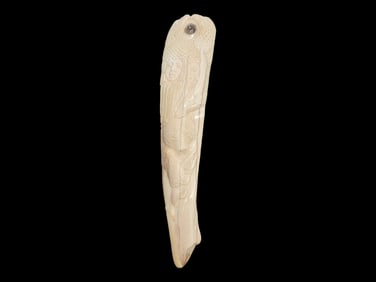 Walrus Tusk Relief Carving