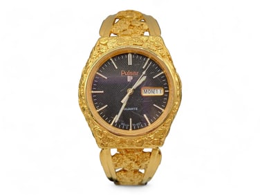 Mens Pulsar Alaskan Gold Nugget Watch