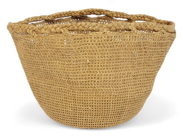 Aleut Woven Grass Basket