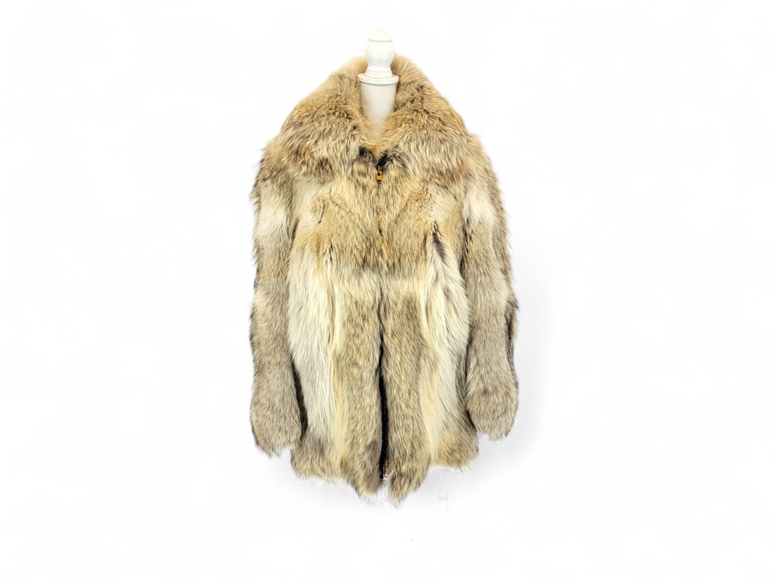Coyote Fur Zip-Up Coat - David Green Furriers (1 of 9)