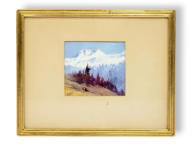 Jules B. Dahlager "Mt. Achilles" Oil Painting