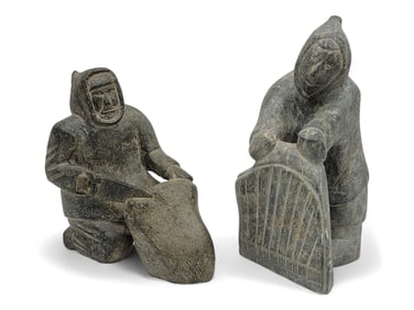 Carved Inuit Soapstone Figurines