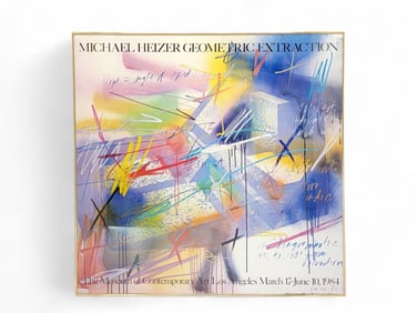 Michael Heizer "Geometric Extraction" Poster