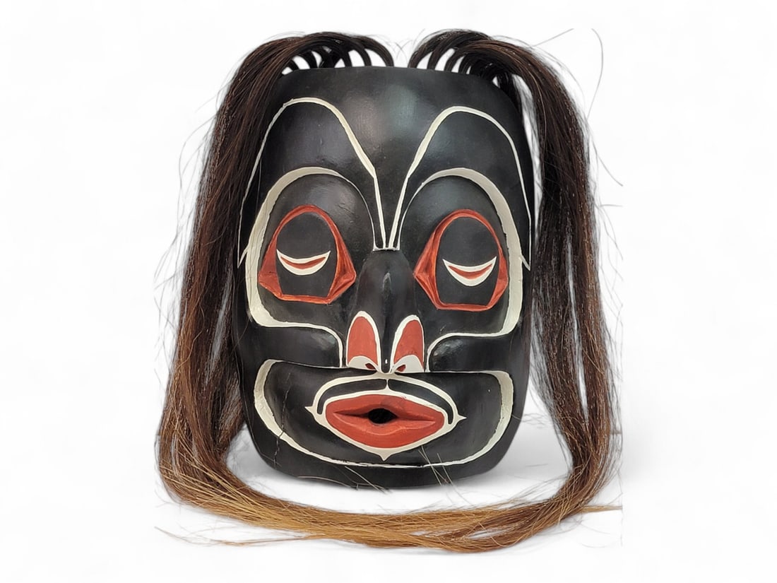 Kwakiutl Mask Oscar Ozzie Matilpi 木製 マスク Kwakiutl Mask Oscar Ozzie Matilpi 木製 マスク