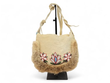 Moose Hide & Fur Beaded Purse - Martha Isaac