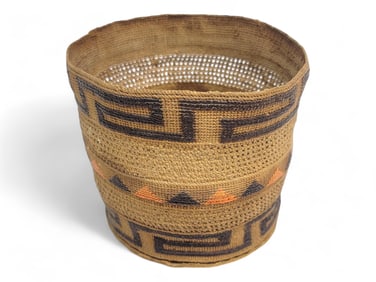 Tlingit Spruce Root Woven Basket