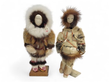 Two Alaska Native Dolls - Lorraine Jungers & More