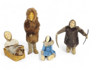 Group of Chevak Dolls - Paniyak Family