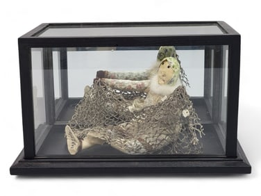 Handmade Doll in Display Case - Ursula Paniyak
