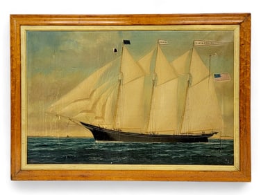 William Pierce Stubbs "D. M. Anthony" Oil on Canvas