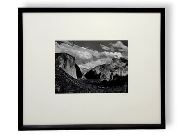 Ansel Adams "Valley View" Silver Gelatin Photograph