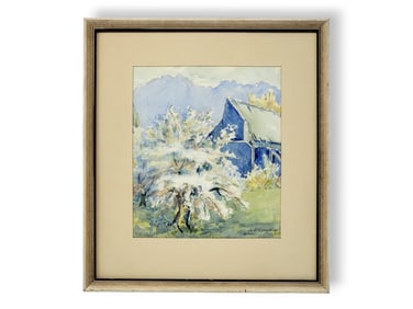 Jos. A.F Everett Watercolor Landscape