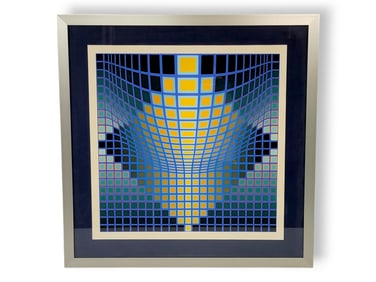 Victor Vasarely Op Ed Serigraph