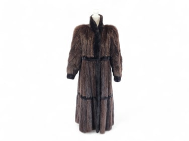 Full-length Mink & Beaver Fur Coat - David Green Furriers