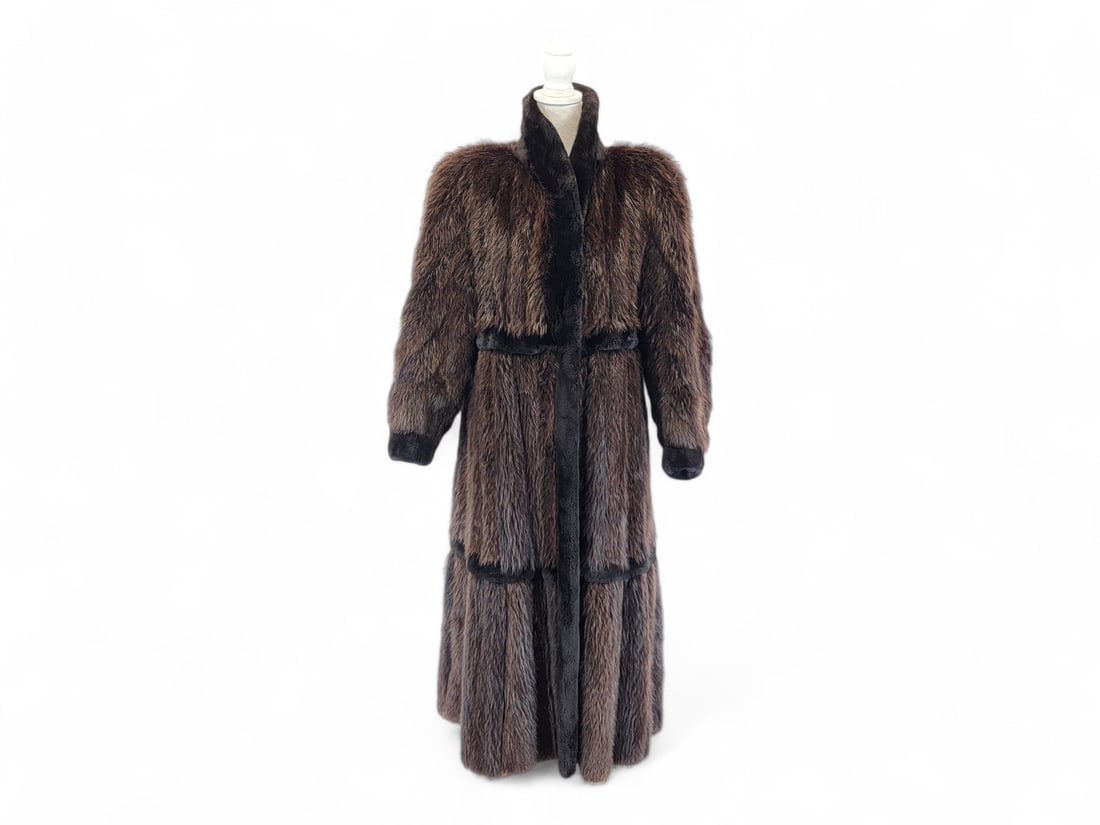Full-length Mink & Beaver Fur Coat - David Green Furriers (1 of 10)