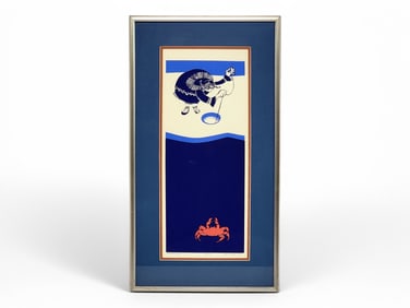 Rie Muñoz "Crabbing" Serigraph