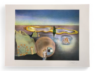 Salvador Dali "Searching for the Fourth Dimension" Print