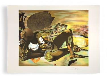 Salvador Dali "Philosopher Illuminated by the Light of the Moon and the Setting Sun" Print